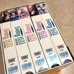 The Golden Laughter Series featuring Benny Hill on VHS presented by HBO